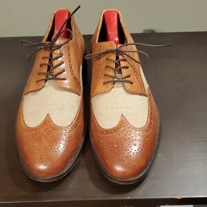 Johnston & Murphy Brown and Cream Men's Oxfords